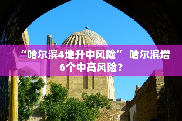 “哈尔滨4地升中风险” 哈尔滨增6个中高风险？