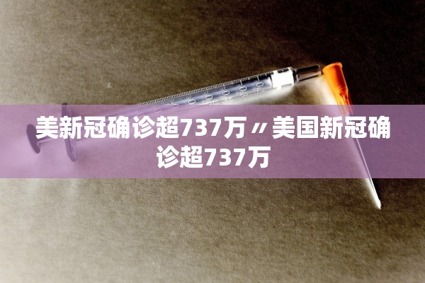 美新冠确诊超737万〃美国新冠确诊超737万