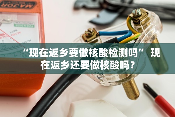 “现在返乡要做核酸检测吗	” 现在返乡还要做核酸吗？