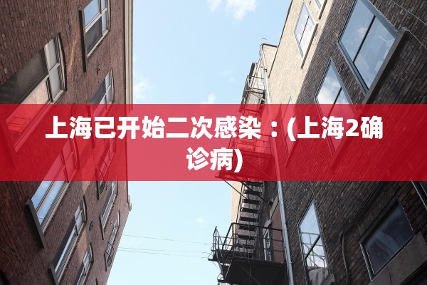上海已开始二次感染︰(上海2确诊病)