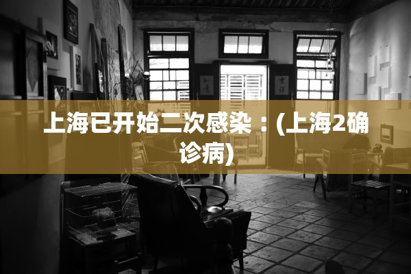 上海已开始二次感染︰(上海2确诊病)