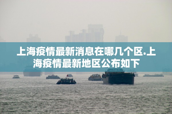 上海疫情最新消息在哪几个区.上海疫情最新地区公布如下