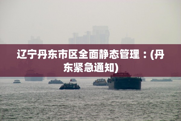 辽宁丹东市区全面静态管理︰(丹东紧急通知)