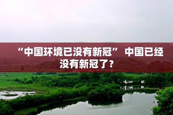 “中国环境已没有新冠	” 中国已经没有新冠了？