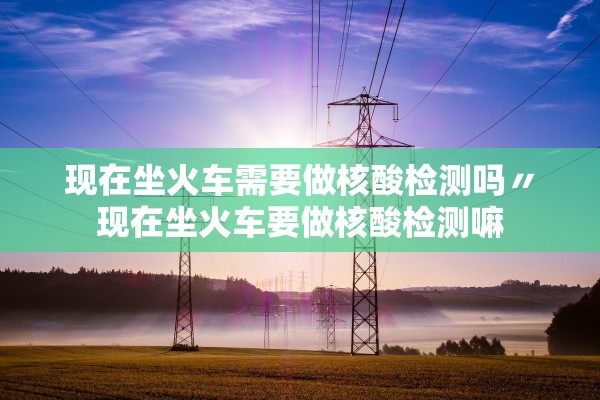 现在坐火车需要做核酸检测吗〃现在坐火车要做核酸检测嘛 现在坐火车需要做核酸检测吗〃现在坐火车要做核酸检测嘛