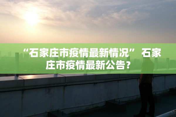 “石家庄市疫情最新情况” 石家庄市疫情最新公告？