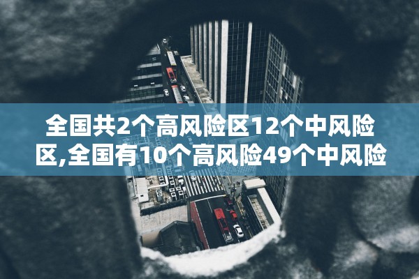 全国共2个高风险区12个中风险区,全国有10个高风险49个中风险地区