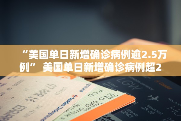 “美国单日新增确诊病例逾2.5万例” 美国单日新增确诊病例超24万例？