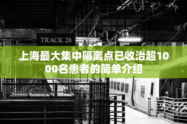 上海最大集中隔离点已收治超1000名患者的简单介绍